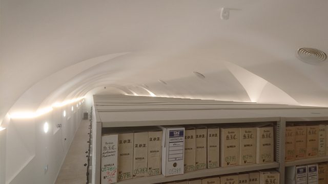 Sótano del Archivo Histórico del Palacio Arzobispal. Sevilla
