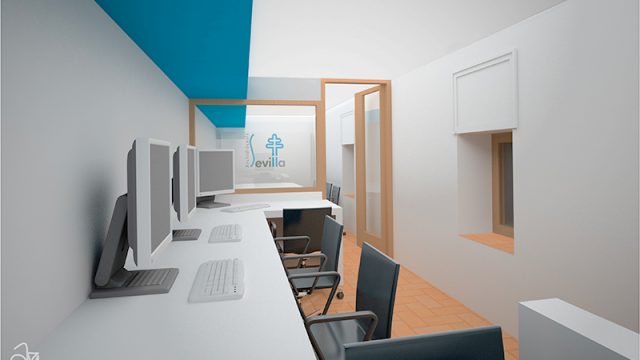 Oficina de Medios de Comunicación en el Palacio Arzobispal. Sevilla