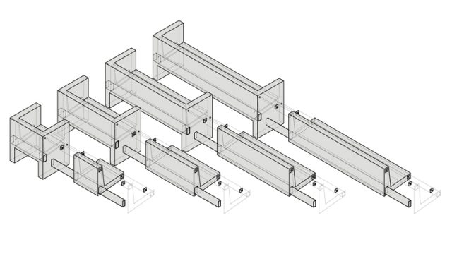 Banco Salón de Actos en Museo de los Dólmenes. Antequera (Málaga)