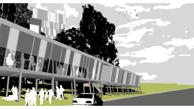 Concurso para Contenedor de Institutos Universitarios de Investigación. Badajoz